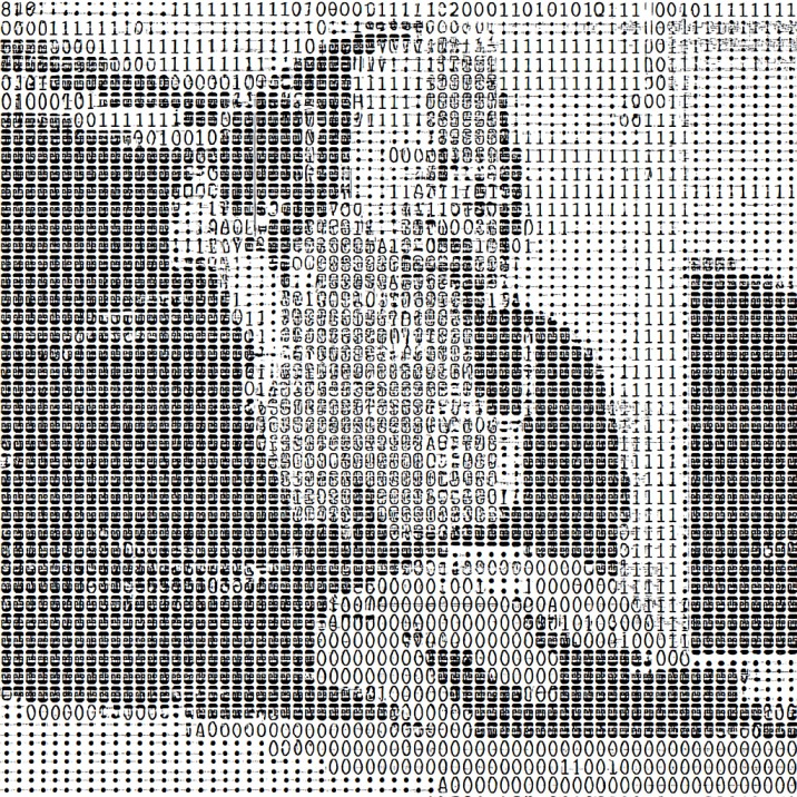 Rick Rubin ASCII art portrait